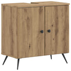 Wastafelkast badkamer 59.5x31.5x59 cm eiken