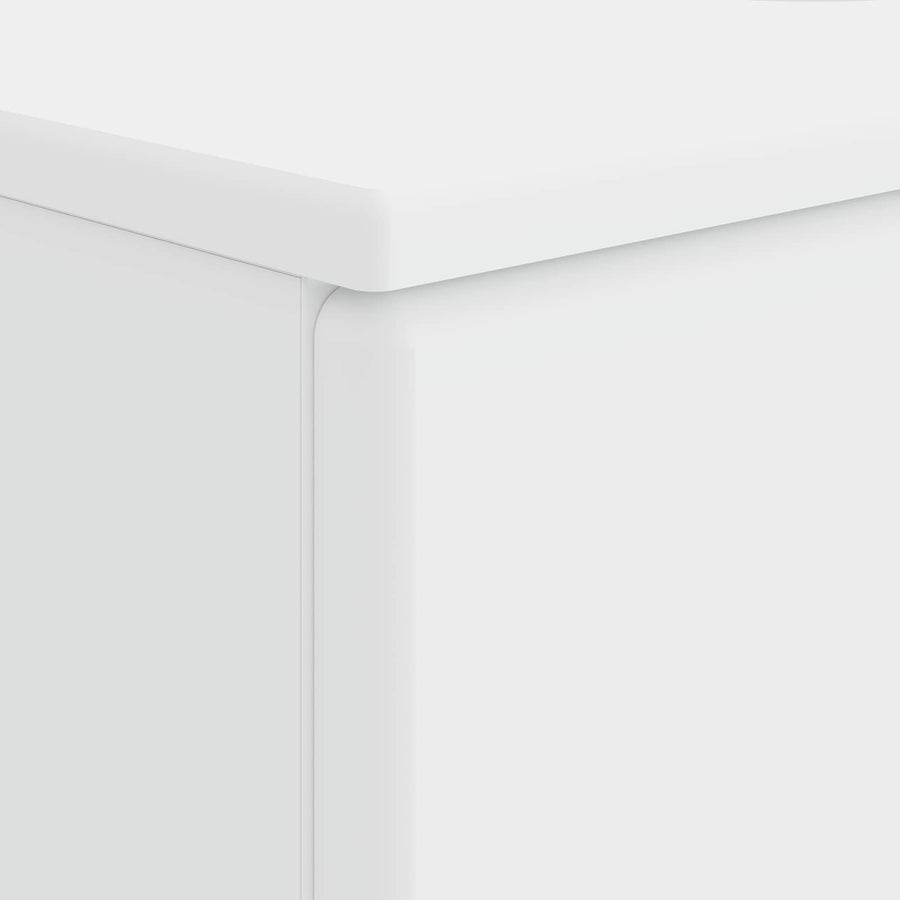 Badkamer wastafelkast BREDA Wit 82 x 41 x 59 cm Bewerkt hout