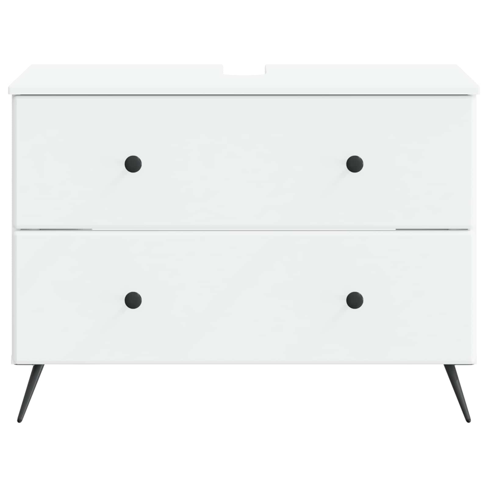 Badkamer wastafelkast BREDA Wit 82 x 41 x 59 cm Bewerkt hout