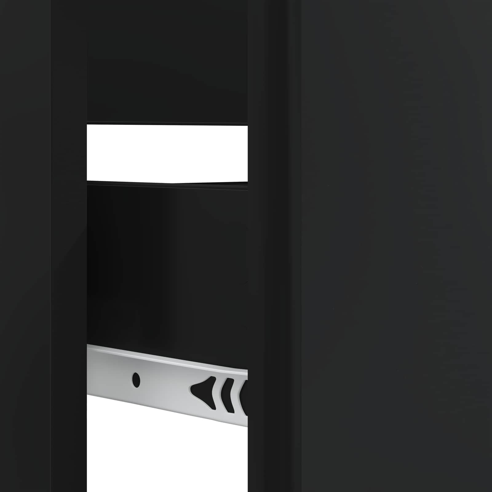 Badkamer wastafelkast BREDA Zwart 82 x 41 x 59 cm Bewerkt hout