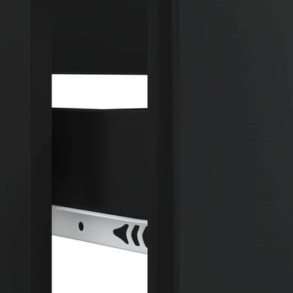 Badkamer wastafelkast BREDA Zwart 82 x 41 x 59 cm Bewerkt hout