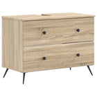 Wastafelkast badkamer 82x41x59 cm Sonoma Eiken