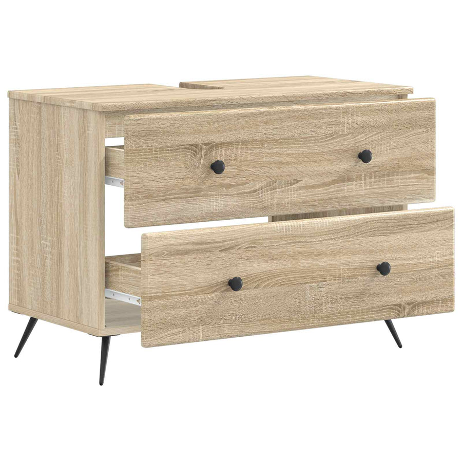 Badkamer wastafelkast BREDA Sonoma Eiken 82 x 41 x 59 cm