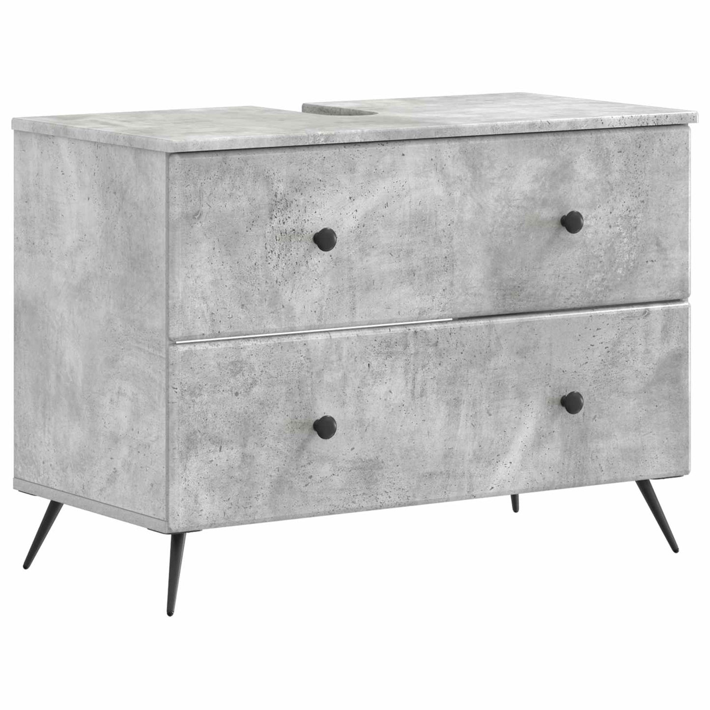 Badkamer wastafelkast BREDA Betongrijs 82 x 41 x 59 cm