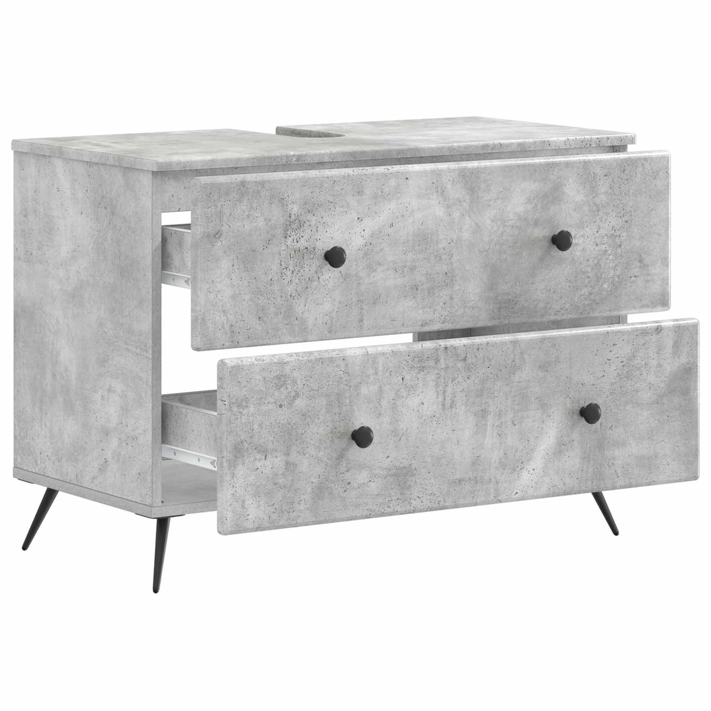 Badkamer wastafelkast BREDA Betongrijs 82 x 41 x 59 cm