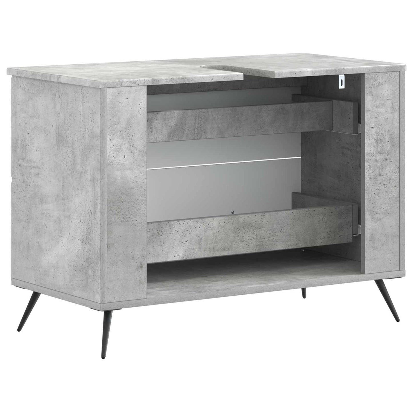Badkamer wastafelkast BREDA Betongrijs 82 x 41 x 59 cm