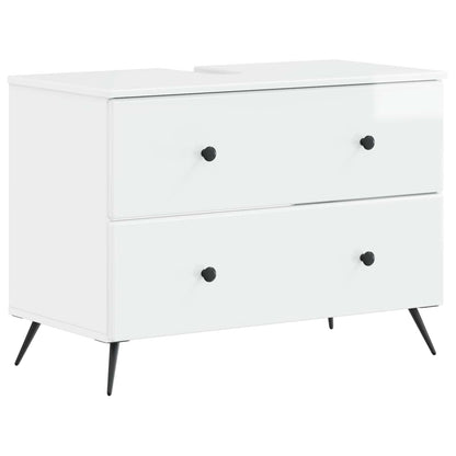 Badkamer wastafelkast BREDA Hoogglans Wit 82 x 41 x 59 cm