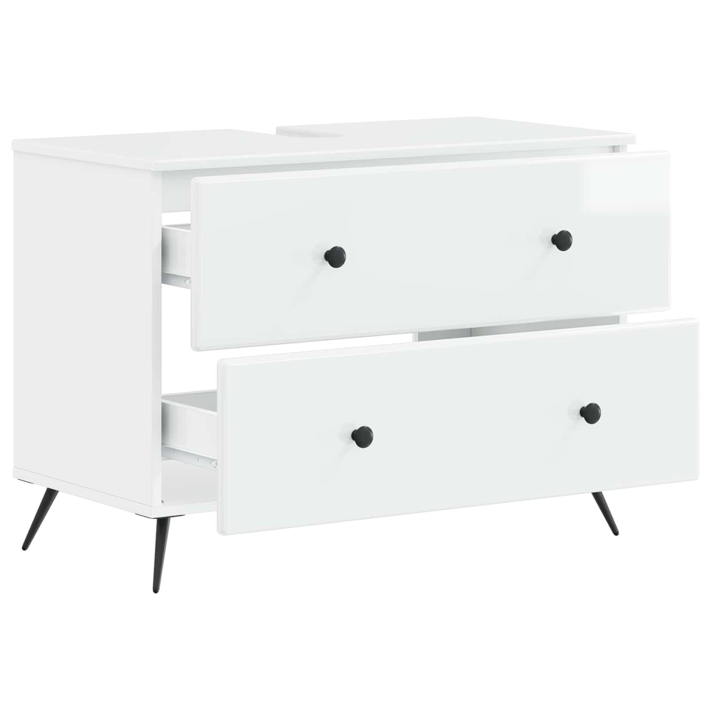 Badkamer wastafelkast BREDA Hoogglans Wit 82 x 41 x 59 cm