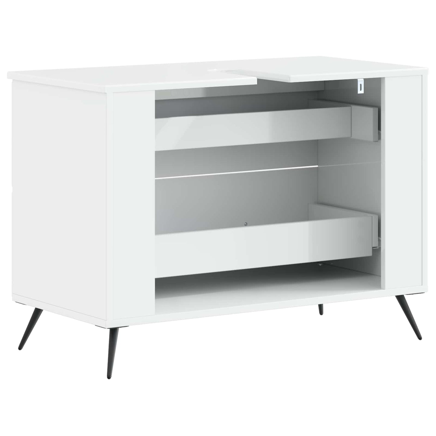 Badkamer wastafelkast BREDA Hoogglans Wit 82 x 41 x 59 cm
