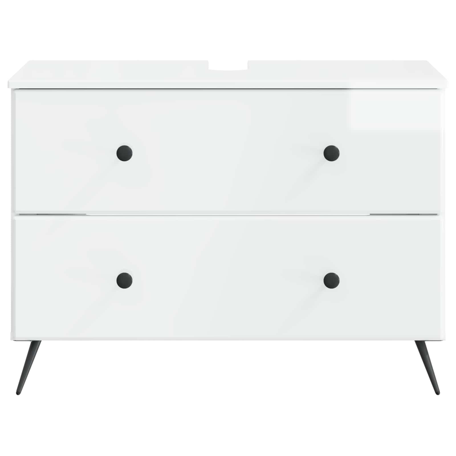 Badkamer wastafelkast BREDA Hoogglans Wit 82 x 41 x 59 cm