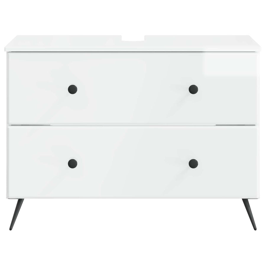 Badkamer wastafelkast BREDA Hoogglans Wit 82 x 41 x 59 cm