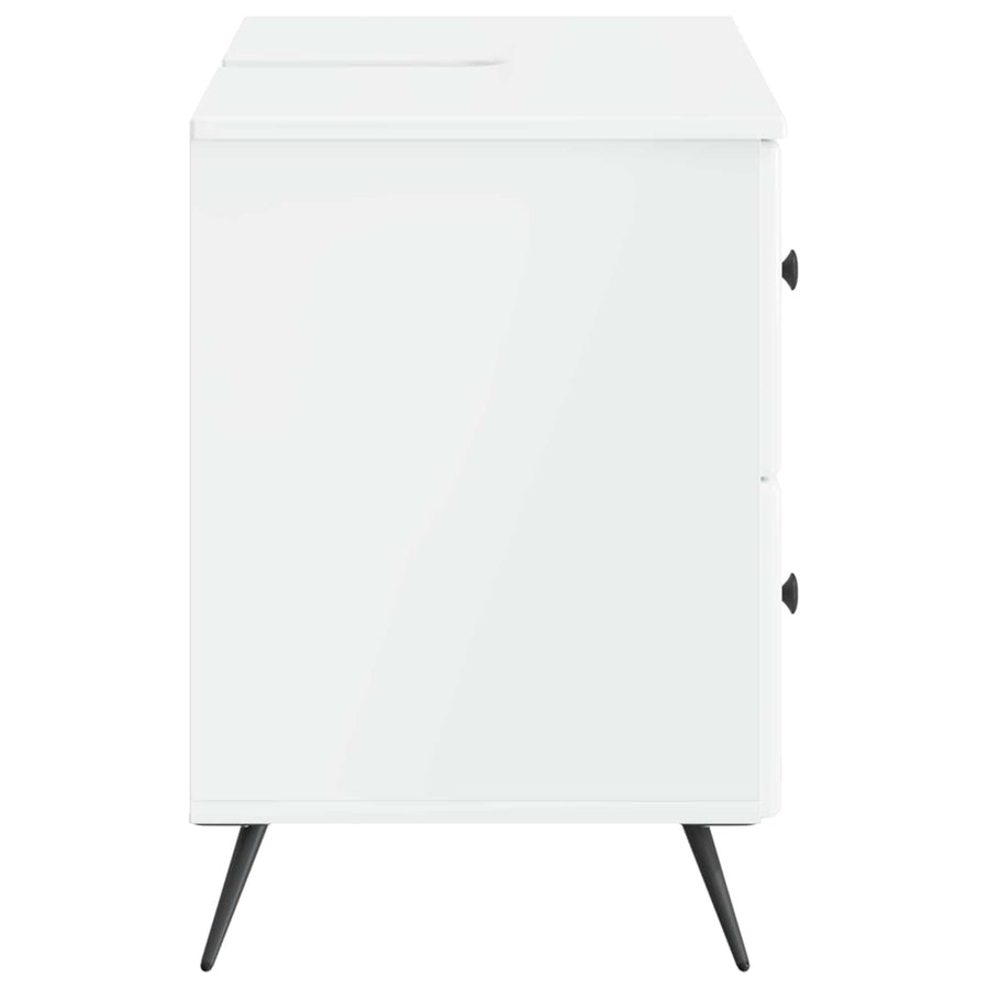 Badkamer wastafelkast BREDA Hoogglans Wit 82 x 41 x 59 cm