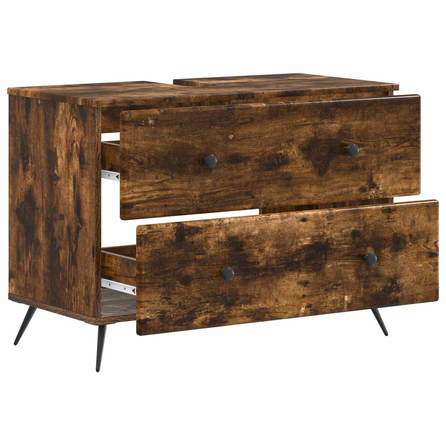 Badkamer wastafelkast BREDA Gerookt eiken 82 x 41 x 59 cm