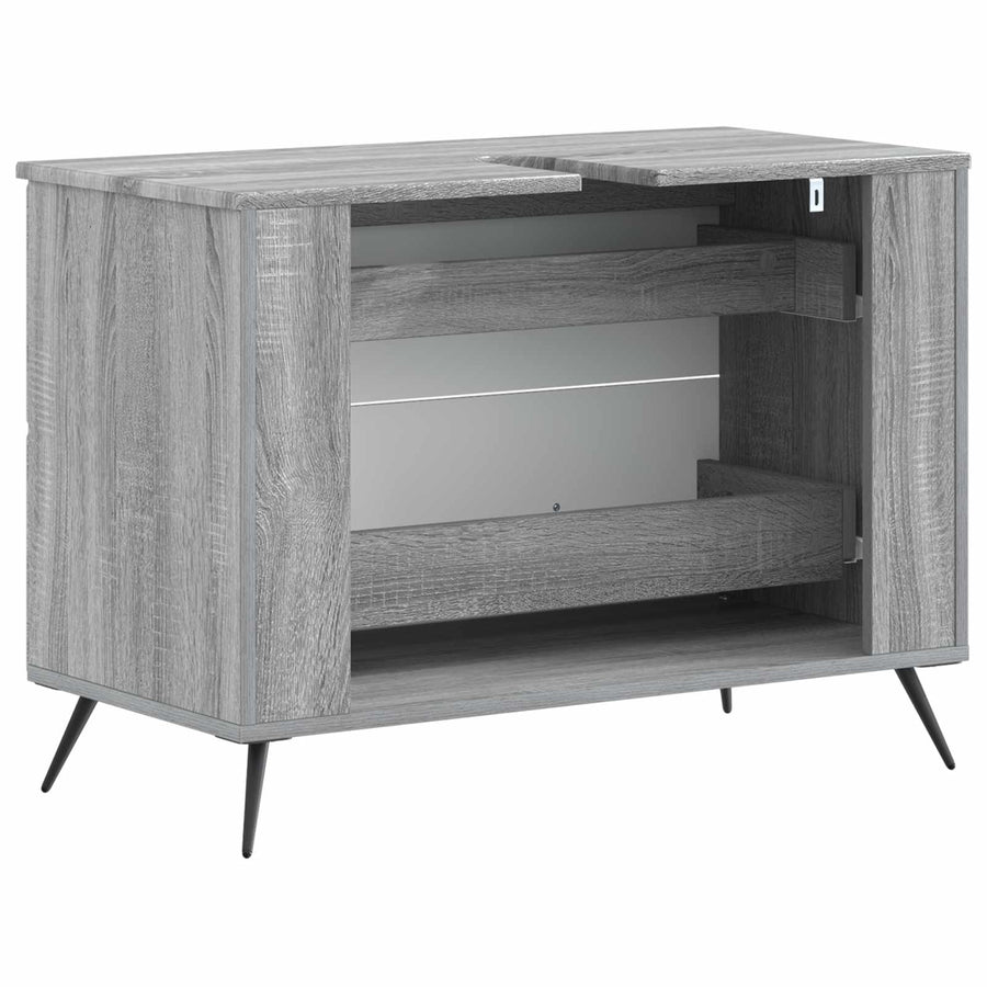 Badkamer wastafelkast BREDA Grijs Sonoma 82 x 41 x 59 cm
