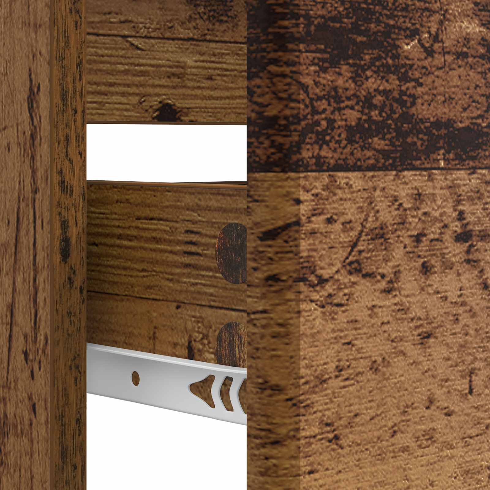 Badkamer wastafelkast BREDA Oud hout 82 x 41 x 59 cm