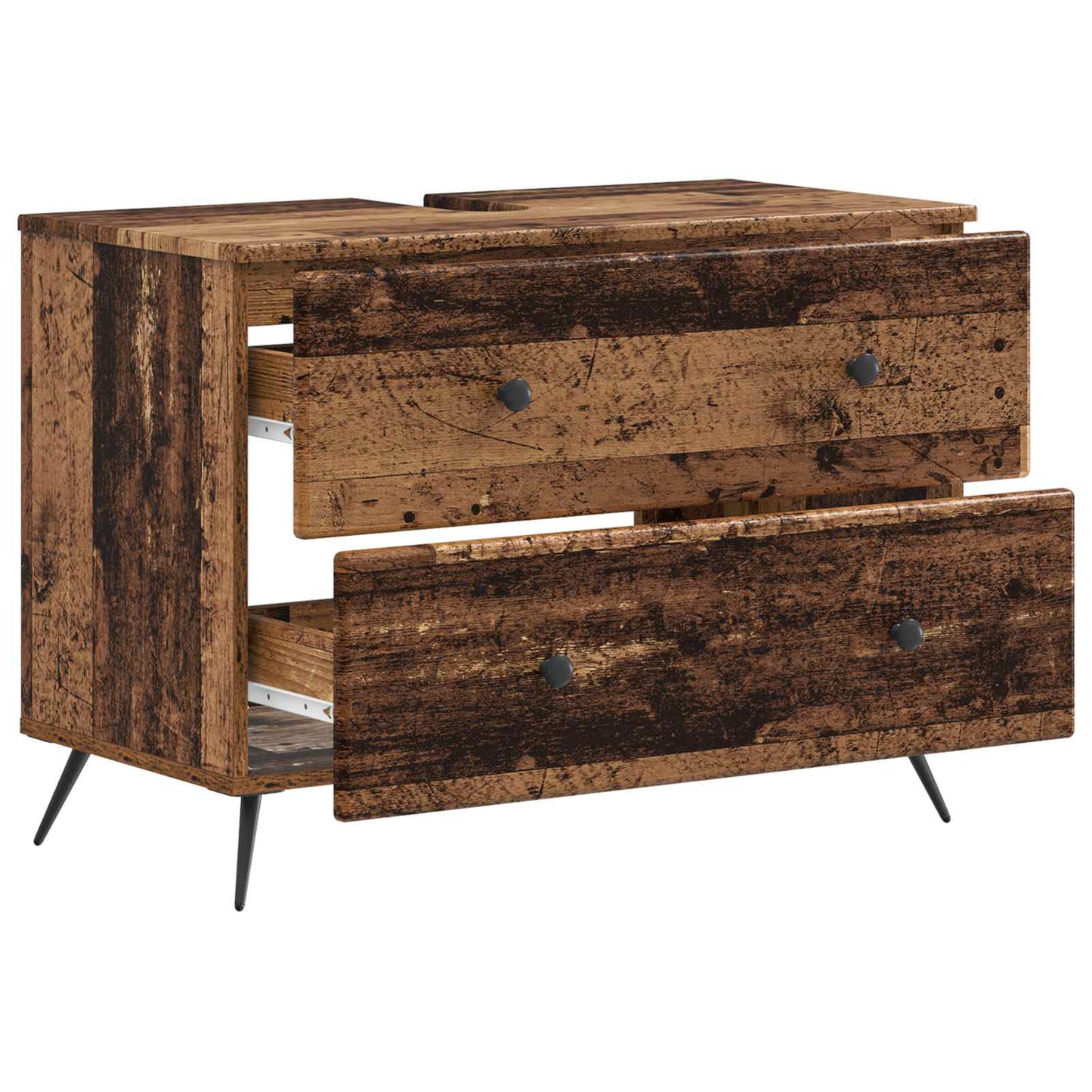 Badkamer wastafelkast BREDA Oud hout 82 x 41 x 59 cm