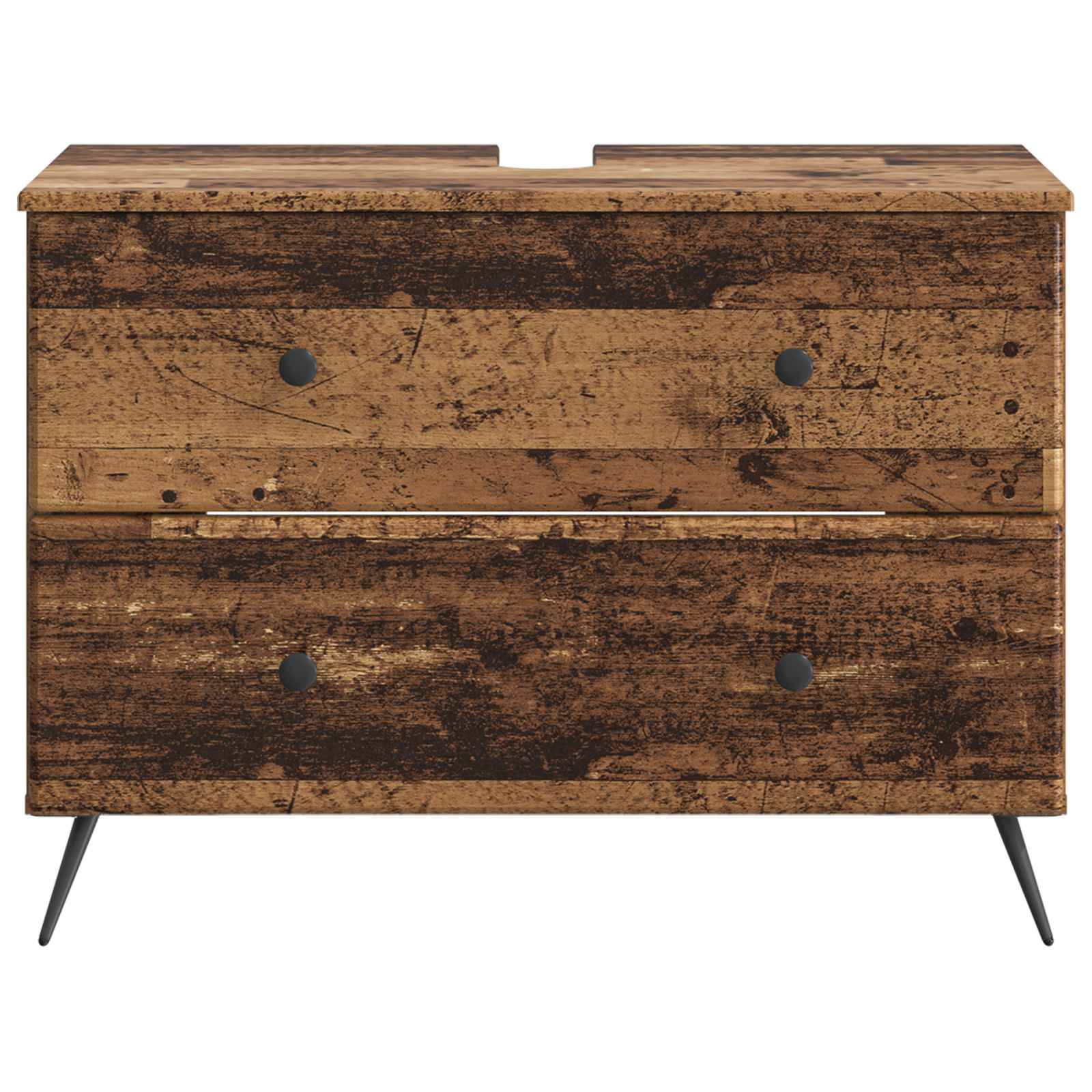 Badkamer wastafelkast BREDA Oud hout 82 x 41 x 59 cm