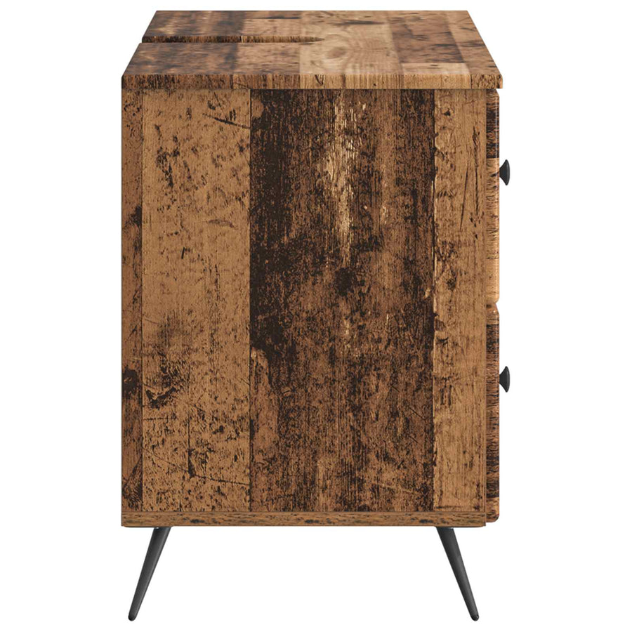 Badkamer wastafelkast BREDA Oud hout 82 x 41 x 59 cm