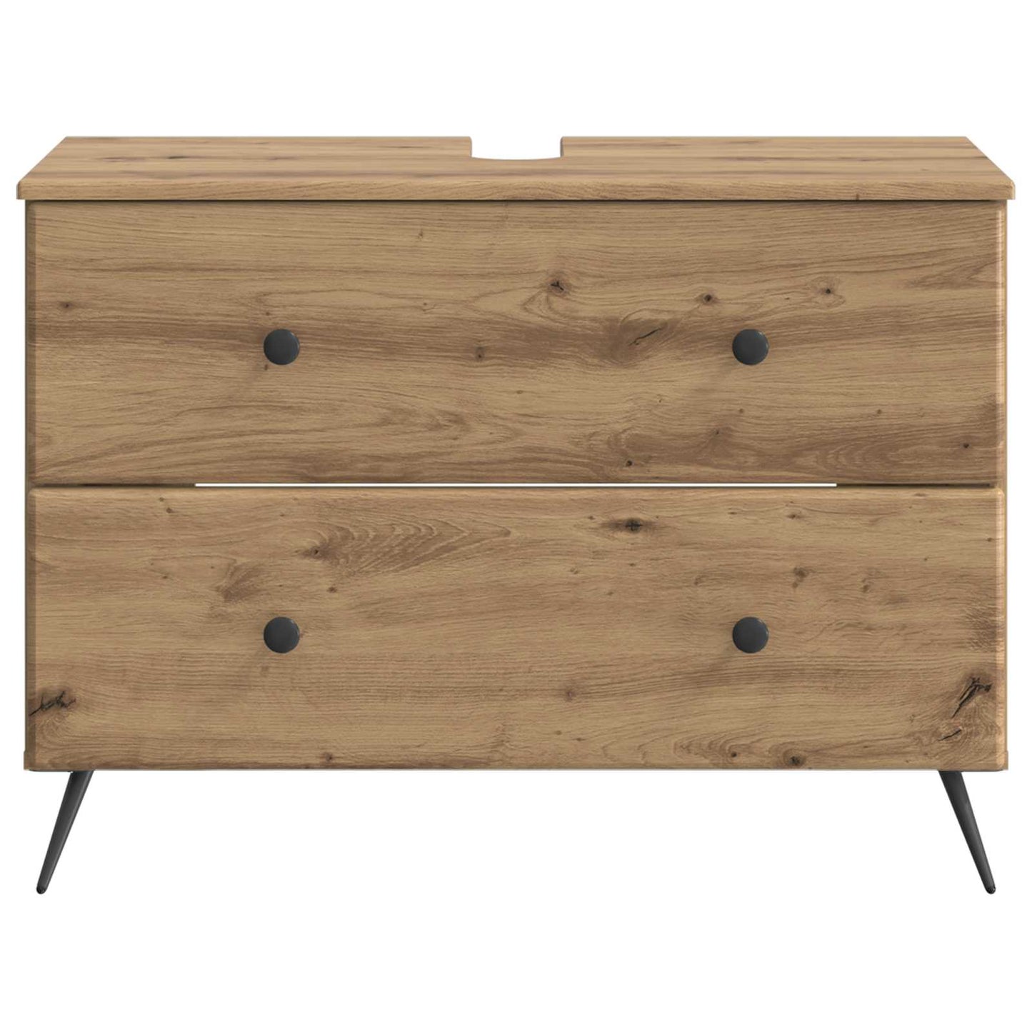 Badkamer wastafelkast BREDA Artisanaal eiken 82 x 41 x 59 cm