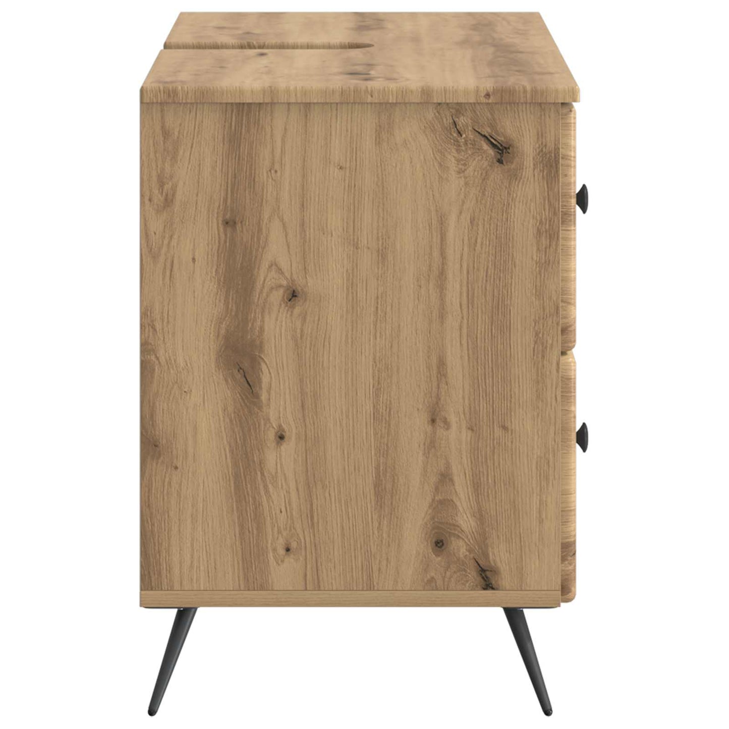 Badkamer wastafelkast BREDA Artisanaal eiken 82 x 41 x 59 cm