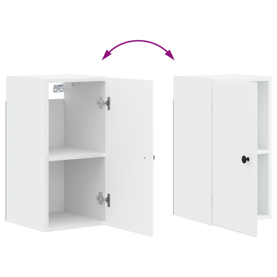 Badkamer wandkast BREDA Wit 30 x 31 x 59 cm Bewerkt hout