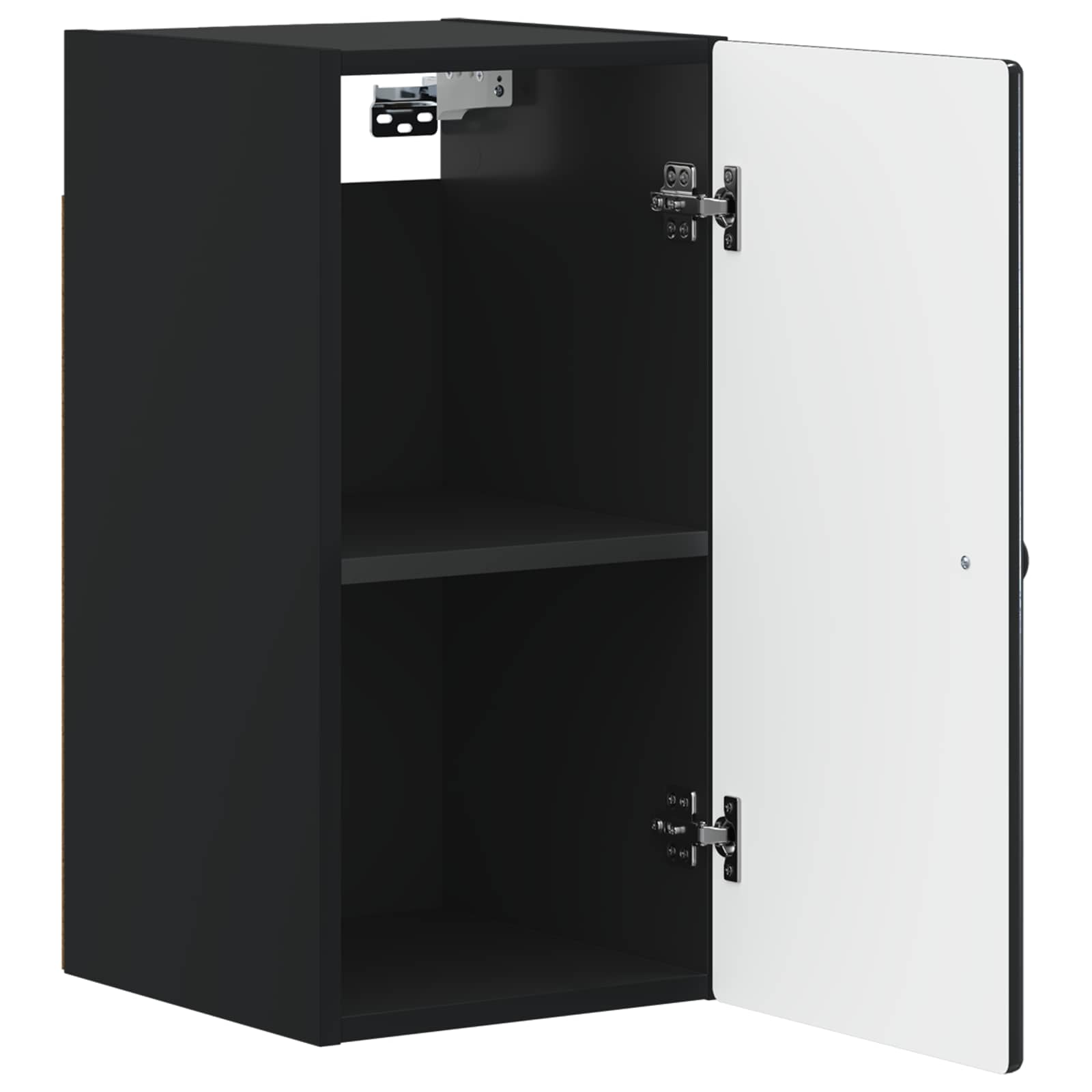 Badkamer wandkast BREDA Zwart 30 x 31 x 59 cm Bewerkt hout