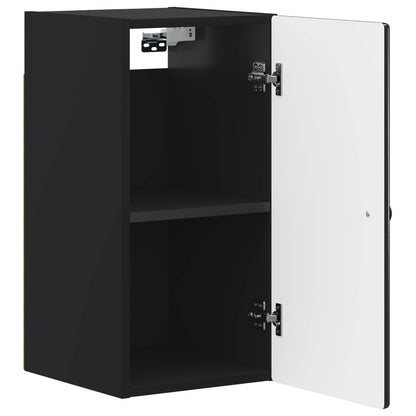 Badkamer wandkast BREDA Zwart 30 x 31 x 59 cm Bewerkt hout
