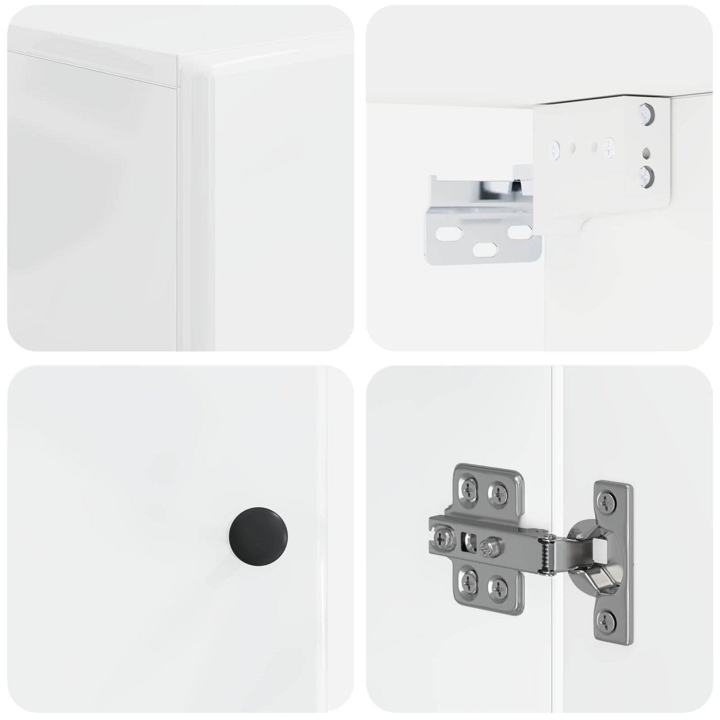 Badkamer wandkast BREDA Hoogglans Wit 30 x 31 x 59 cm