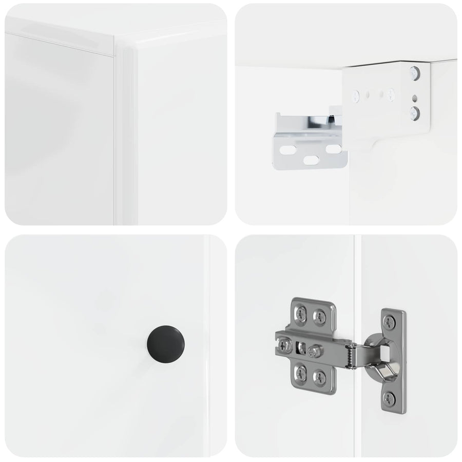Badkamer wandkast BREDA Hoogglans Wit 30 x 31 x 59 cm