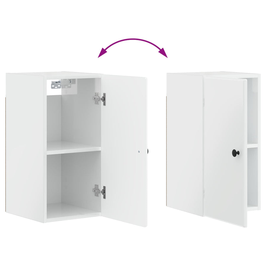 Badkamer wandkast BREDA Hoogglans Wit 30 x 31 x 59 cm