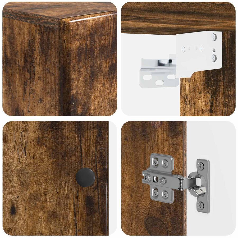 Badkamer wandkast BREDA Gerookt eiken 30 x 31 x 59 cm