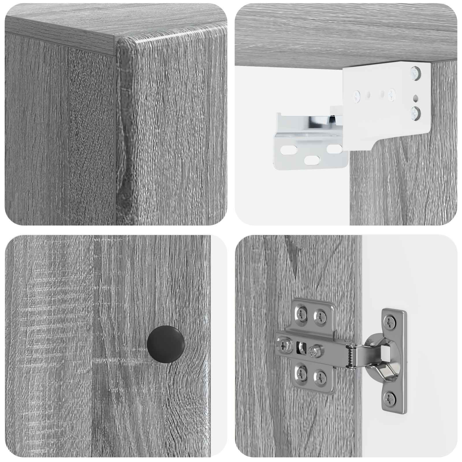 Badkamer wandkast BREDA Grijs Sonoma 30 x 31 x 59 cm