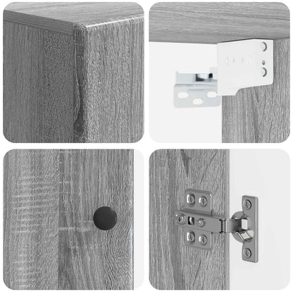 Badkamer wandkast BREDA Grijs Sonoma 30 x 31 x 59 cm
