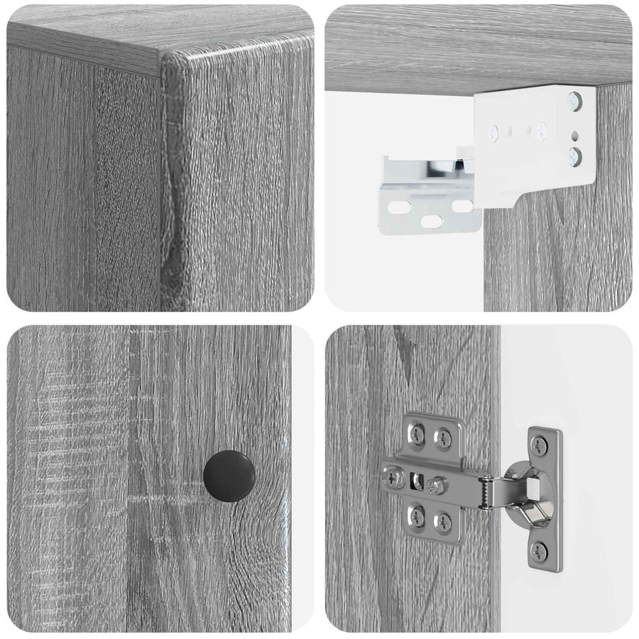 Badkamer wandkast BREDA Grijs Sonoma 30 x 31 x 59 cm