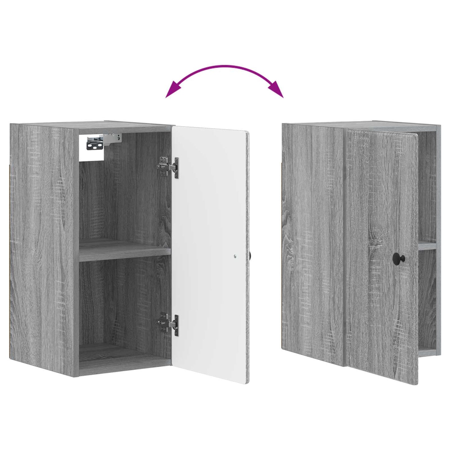 Badkamer wandkast BREDA Grijs Sonoma 30 x 31 x 59 cm