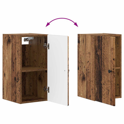 Badkamer wandkast BREDA Oud hout 30 x 31 x 59 cm Bewerkt hout