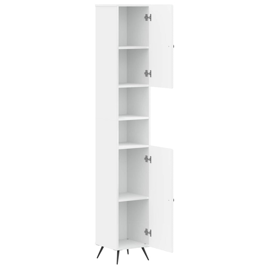 Badkamerkast met Open Plank BREDA Wit 30 x 31 x 190 cm