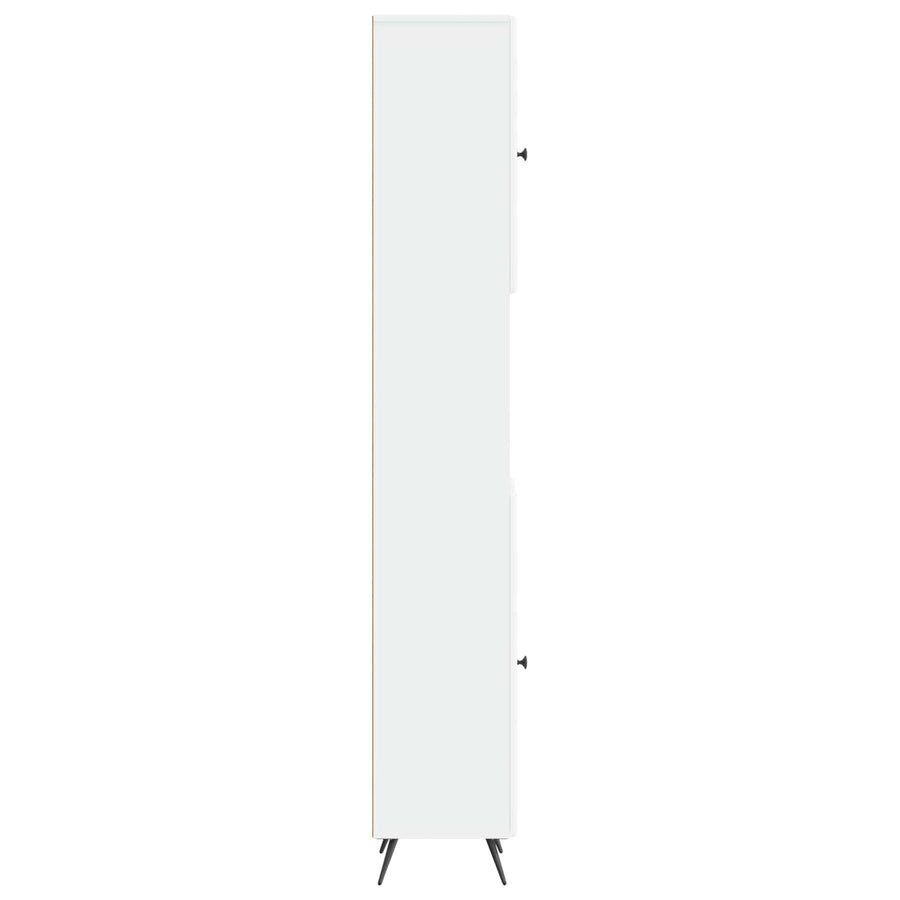 Badkamerkast met Open Plank BREDA Wit 30 x 31 x 190 cm