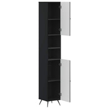 Badkamerkast met Open Plank BREDA Zwart 30 x 31 x 190 cm