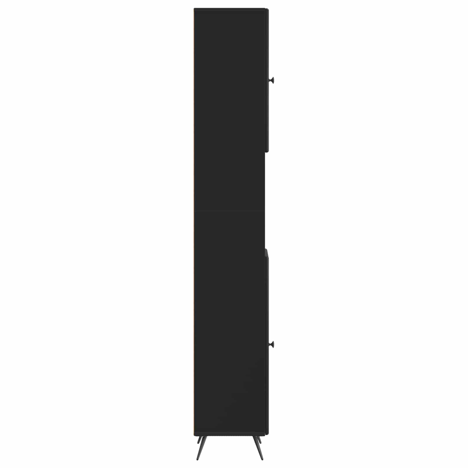 Badkamerkast met Open Plank BREDA Zwart 30 x 31 x 190 cm