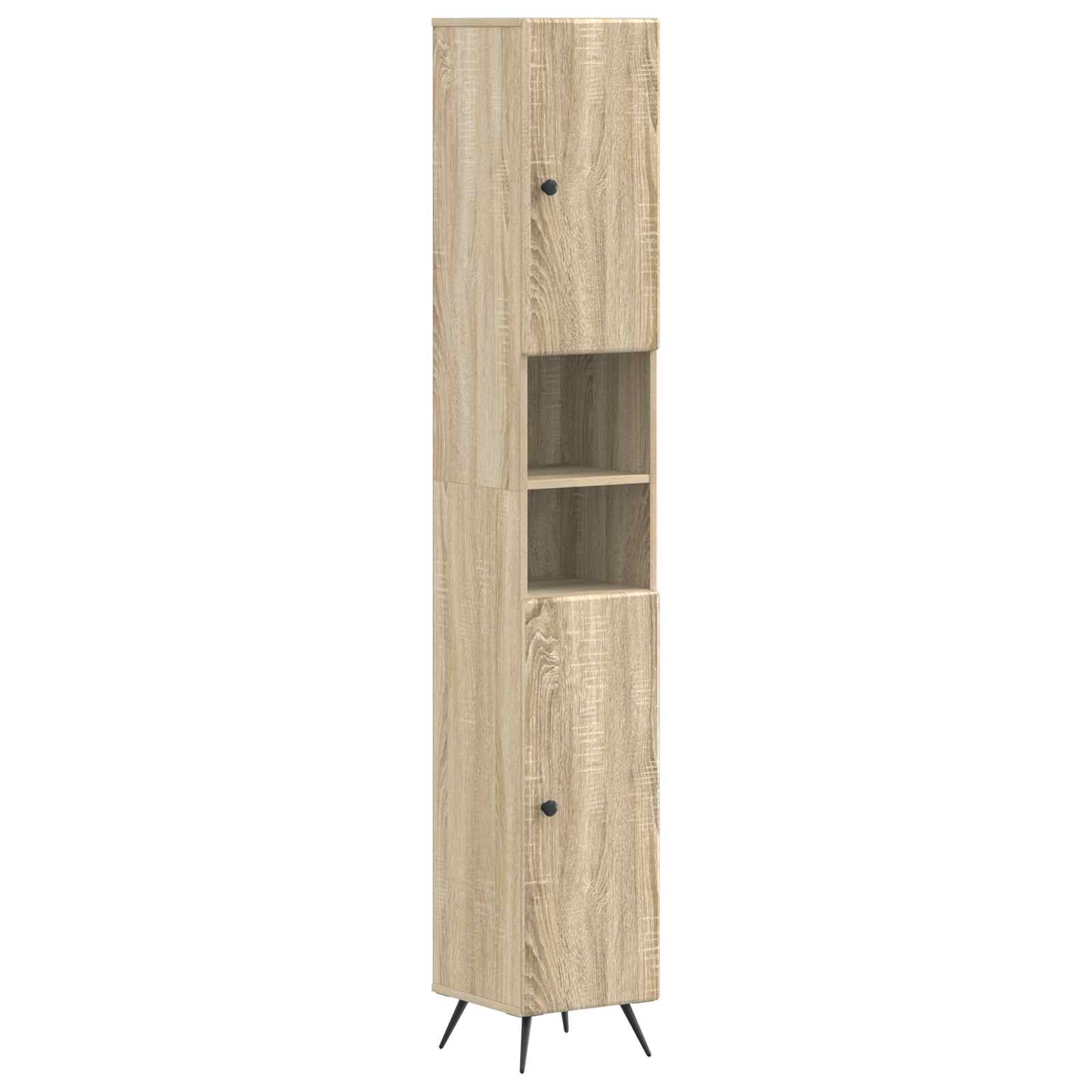 Badkamerkast met Open Plank BREDA Sonoma Eiken 30 x 31 x 190 cm
