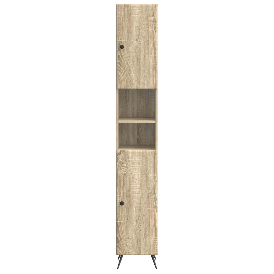 Badkamerkast met Open Plank BREDA Sonoma Eiken 30 x 31 x 190 cm
