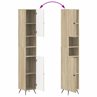 Badkamerkast met Open Plank BREDA Sonoma Eiken 30 x 31 x 190 cm