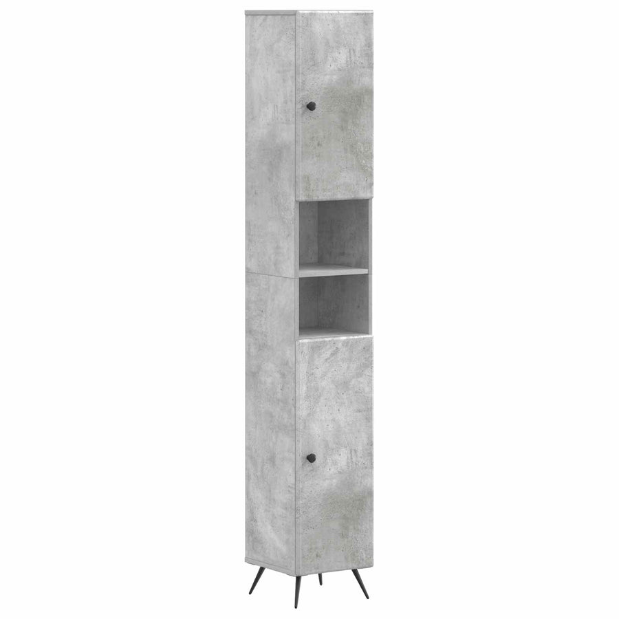 Badkamerkast met Open Plank BREDA Betongrijs 30 x 31 x 190 cm