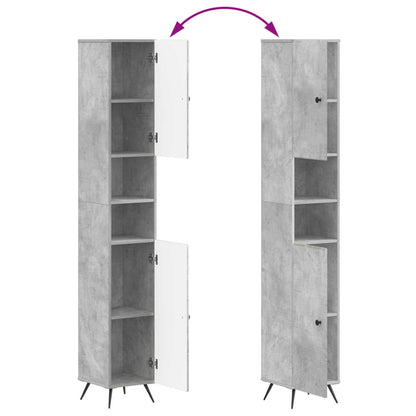 Badkamerkast met Open Plank BREDA Betongrijs 30 x 31 x 190 cm