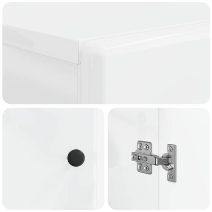 Badkamerkast met Open Plank BREDA Hoogglans Wit
