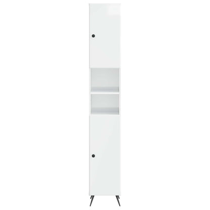 Badkamerkast met Open Plank BREDA Hoogglans Wit