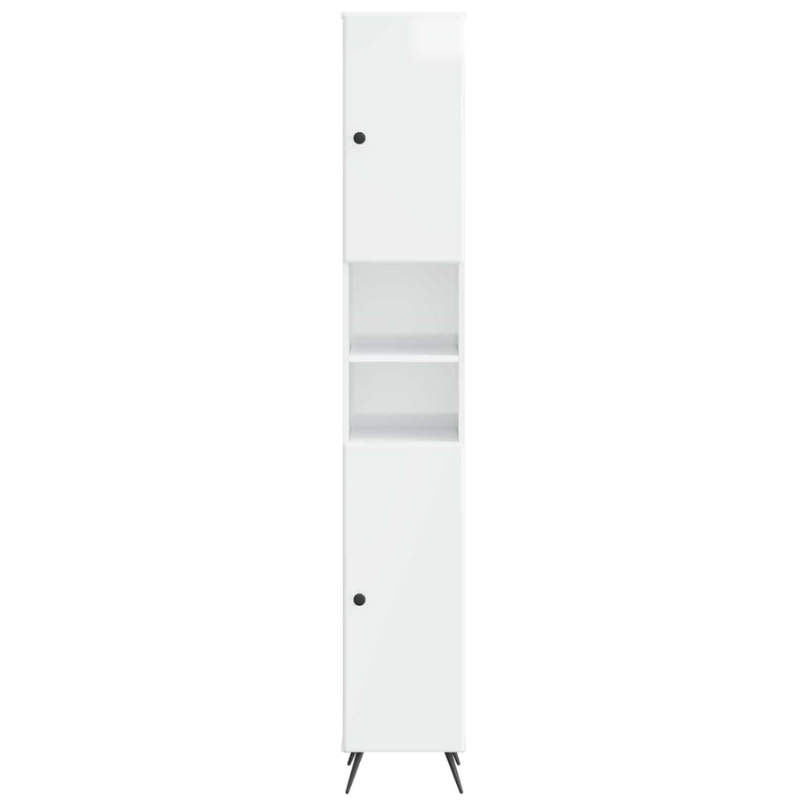 Badkamerkast met Open Plank BREDA Hoogglans Wit