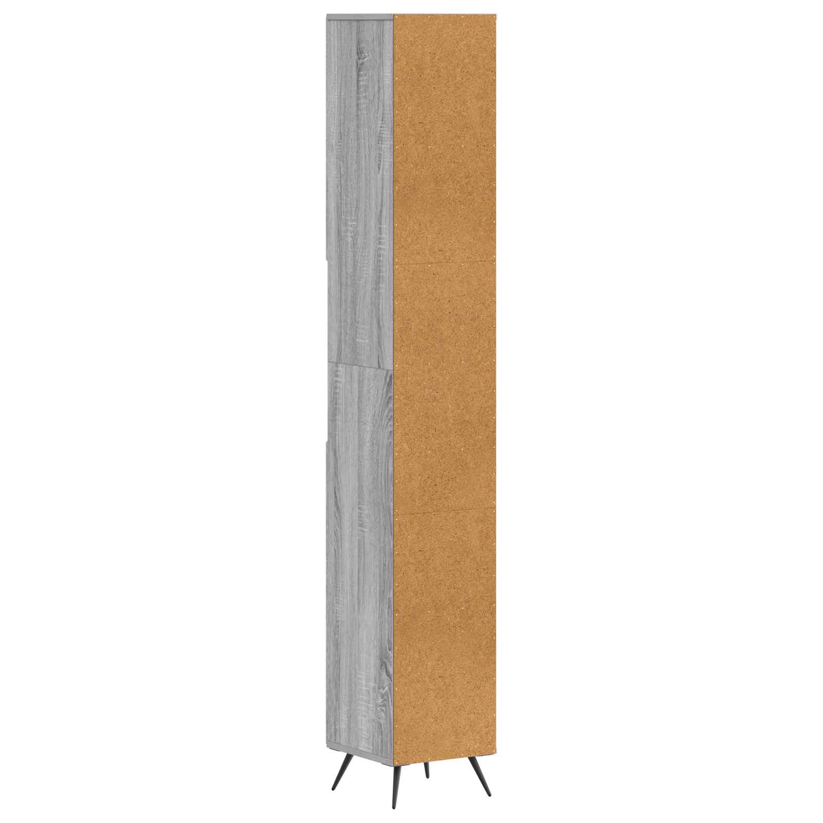 Badkamerkast met Open Plank BREDA Grijs Sonoma 30 x 31 x 190 cm