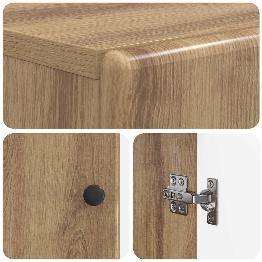 Badkamerkast met Open Plank BREDA Oud hout 30 x 31 x 190 cm